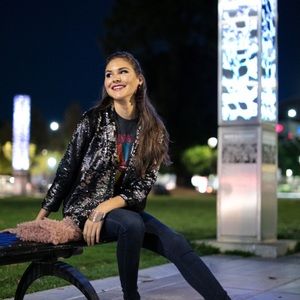 New Evy’s Tree The Abbey Black Sequined Jacket XL